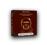 EarthEx Chocolate Flavour - 3 Condoms, 3s(Mini Pack of 1)