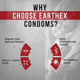 EarthEx Natural Flavour - 20 Condoms, 10s(Pack of 2)